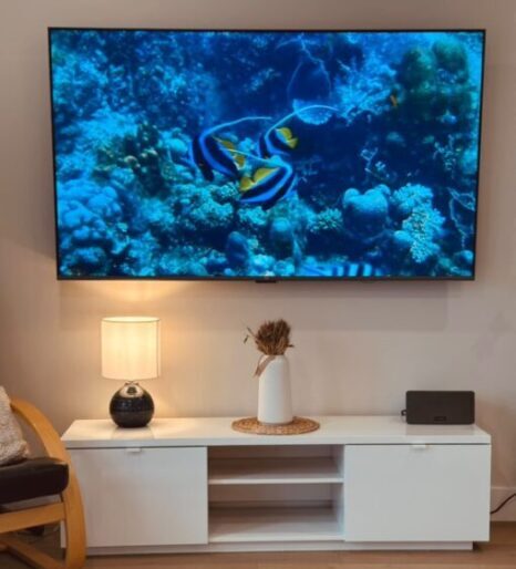 Entertainment area at Fire & Stone
