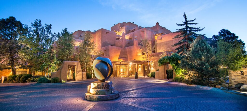 Frontal View Of The Inn & Spa At Loretto, New Mexico