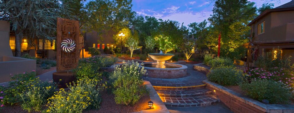 Scenic Evening View At La Posada In New Mexico