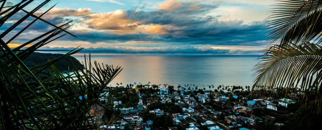 Puerto Vallarta, Mexico as evening approaches