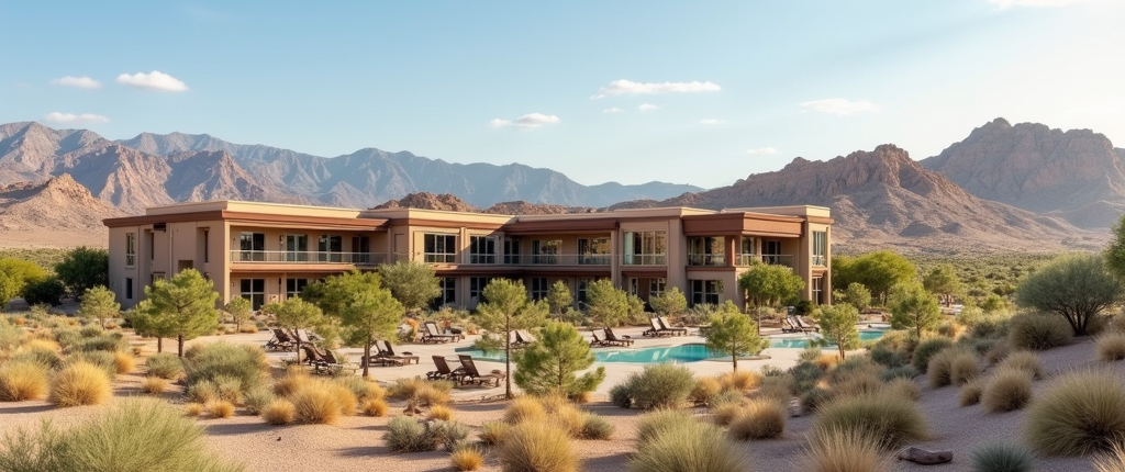 Scenic View Of A Resort In New Mexico