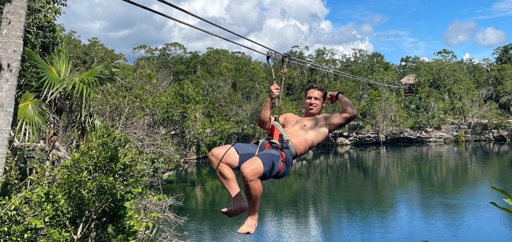 4 Private Cenotes, Zip-Lines, Canoes & Mayan Village with Delicious Lunch